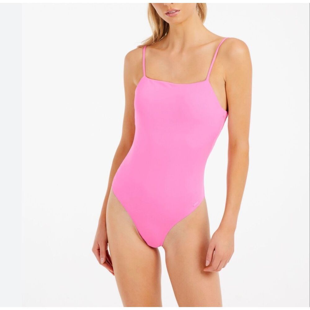 Melissa Obadash Low Back One Piece Swimsuit | Pink in 8